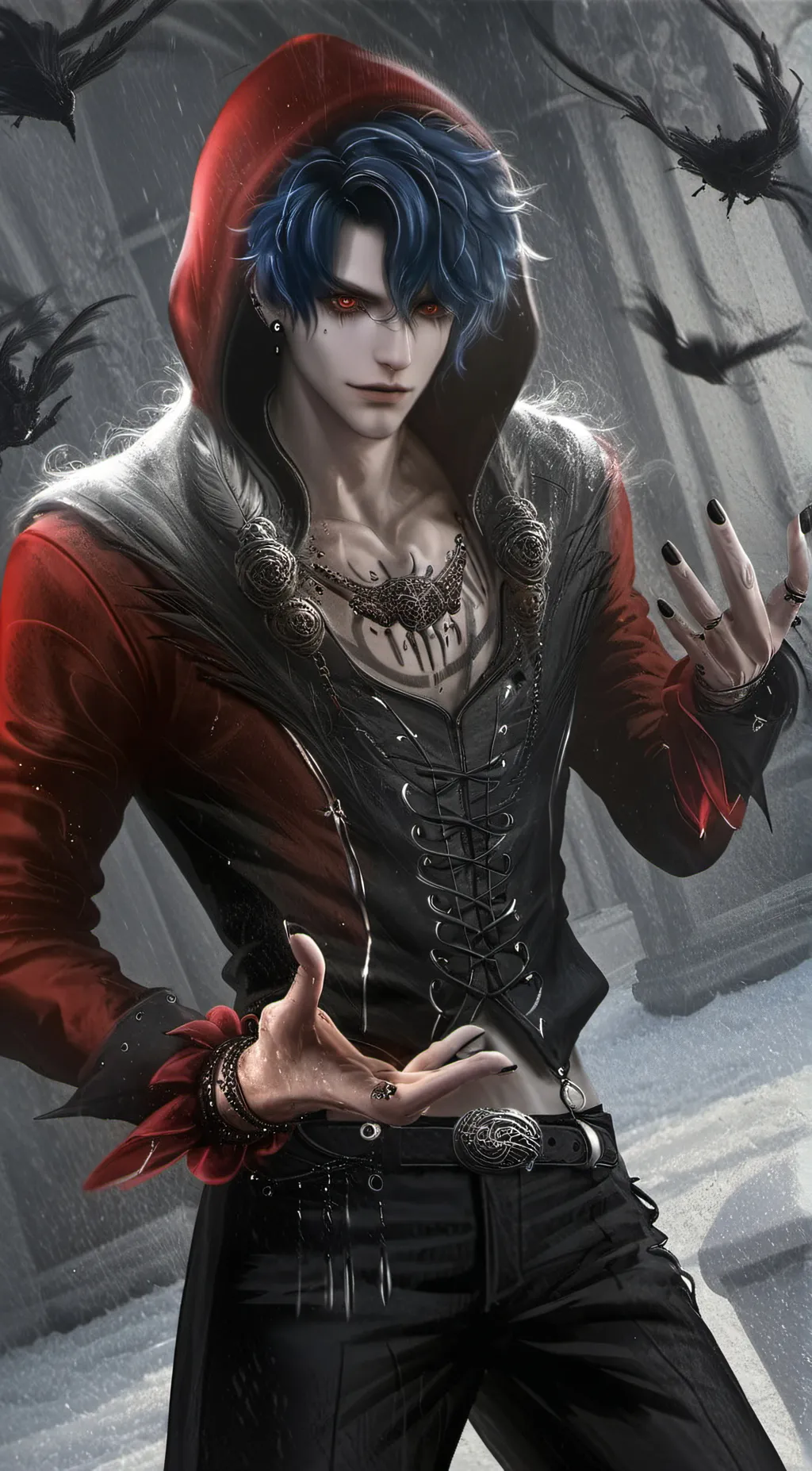 ai character: Lain background