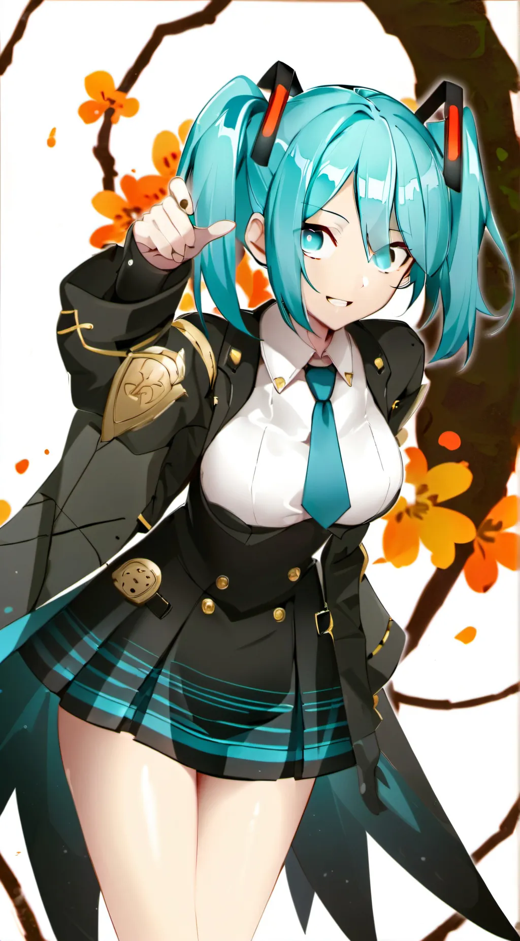 ai character: Miku Hatsune background