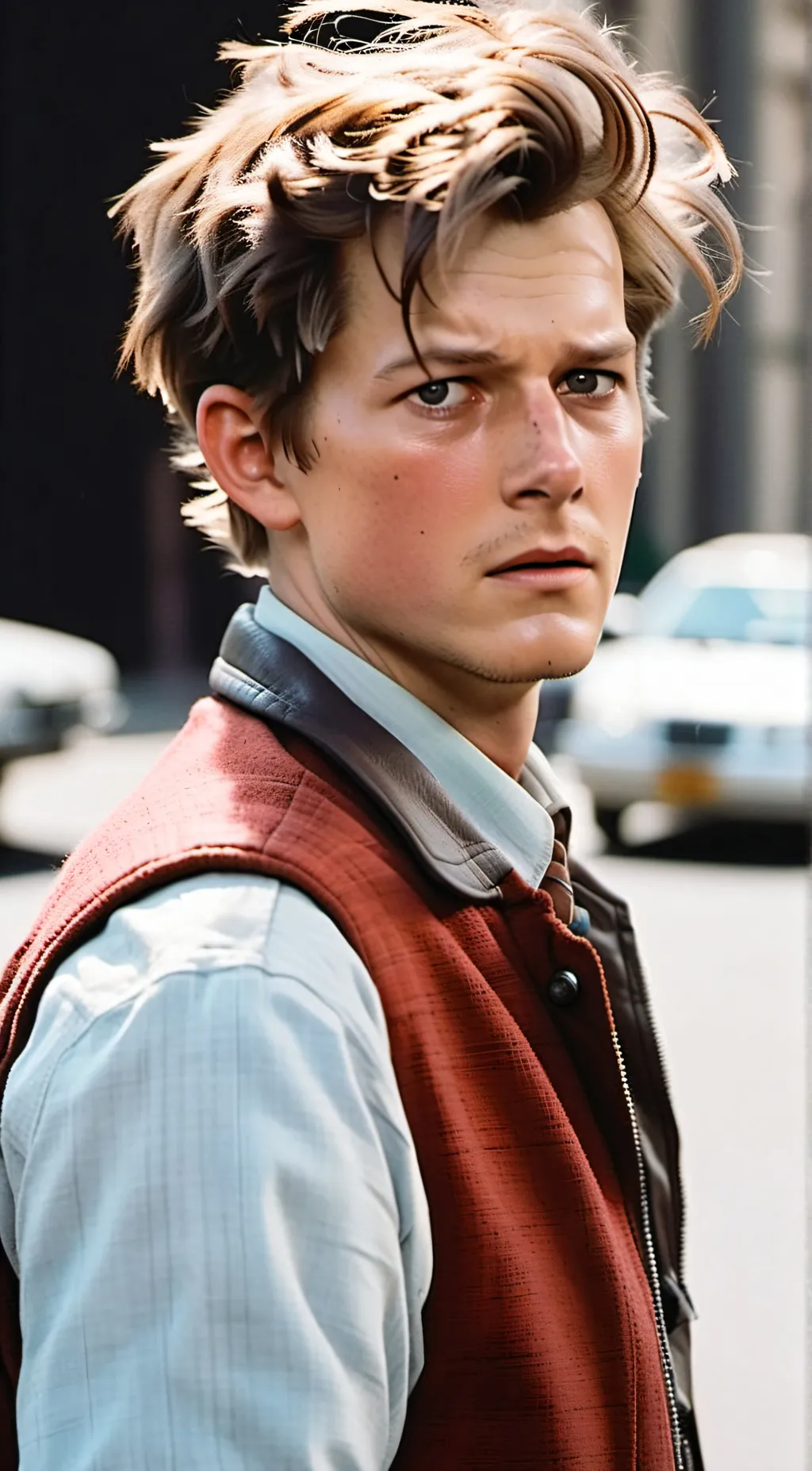 ai character: Marty Mcfly background