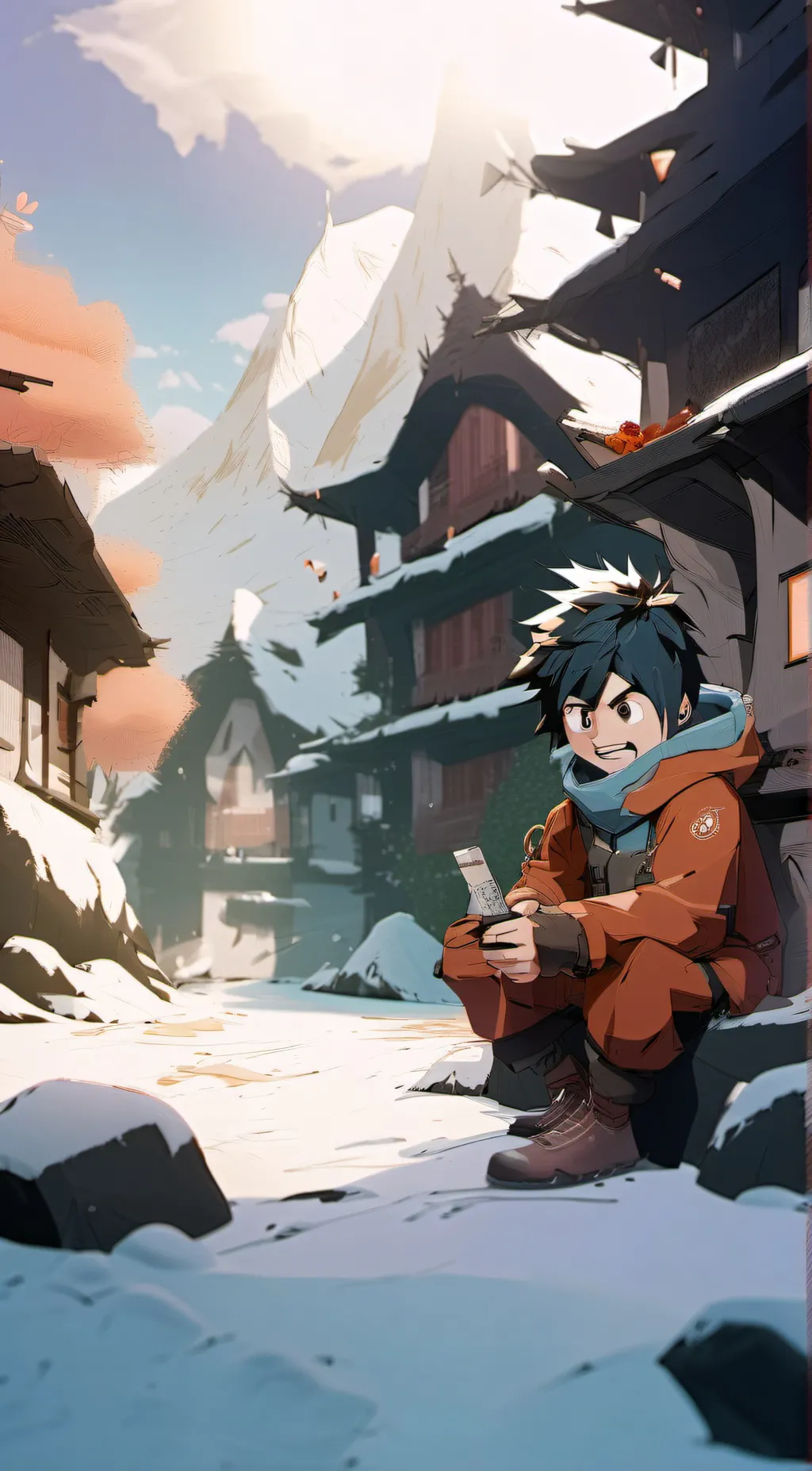 ai character: MHA fire! background