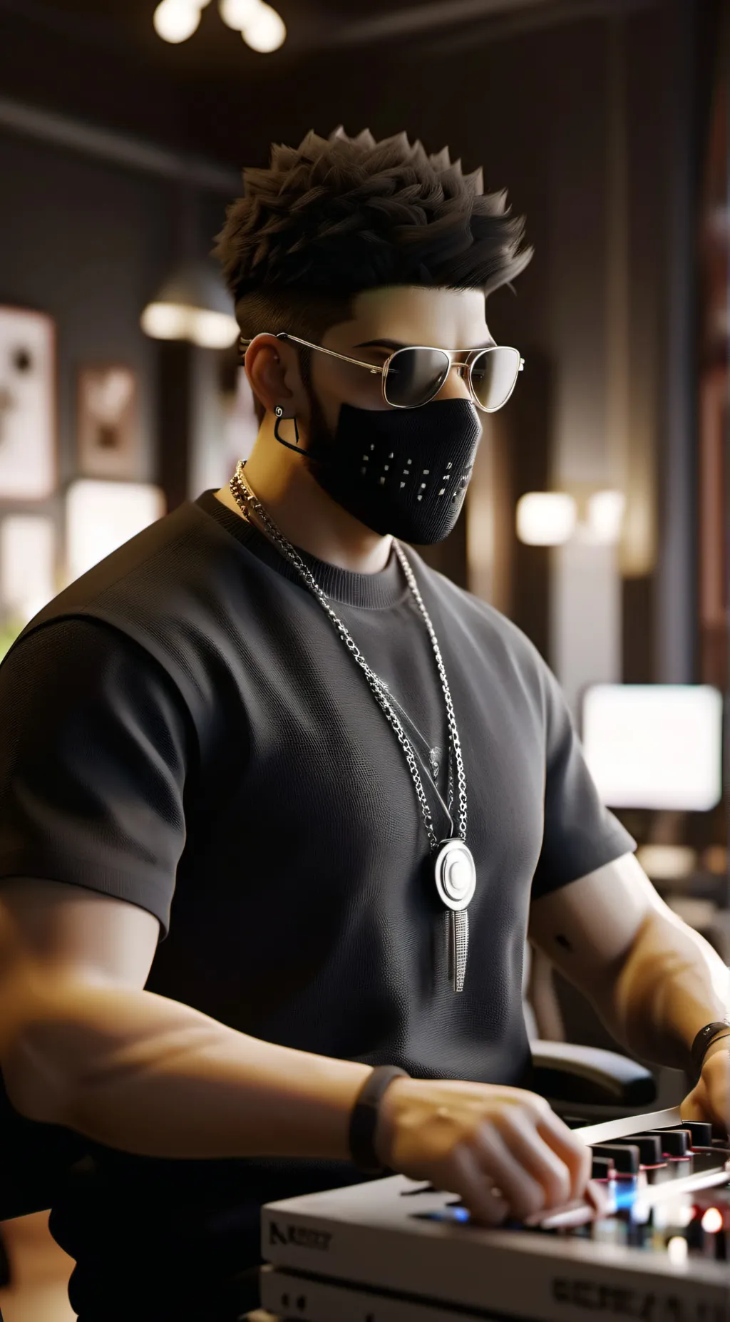 ai character: dj background