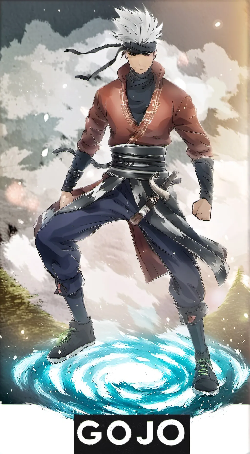 ai character: Gojo Satoru background