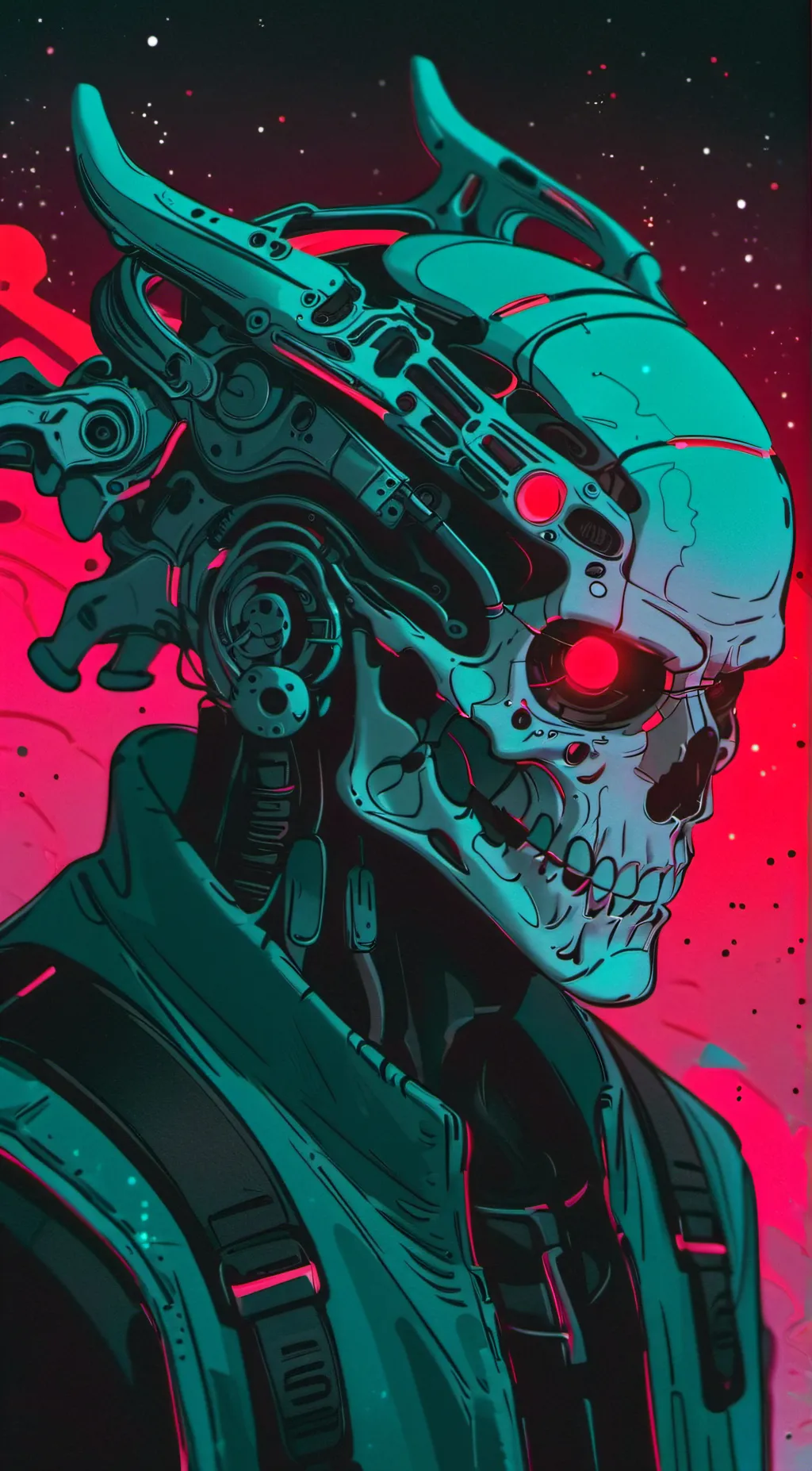 ai character: cyberspace  background