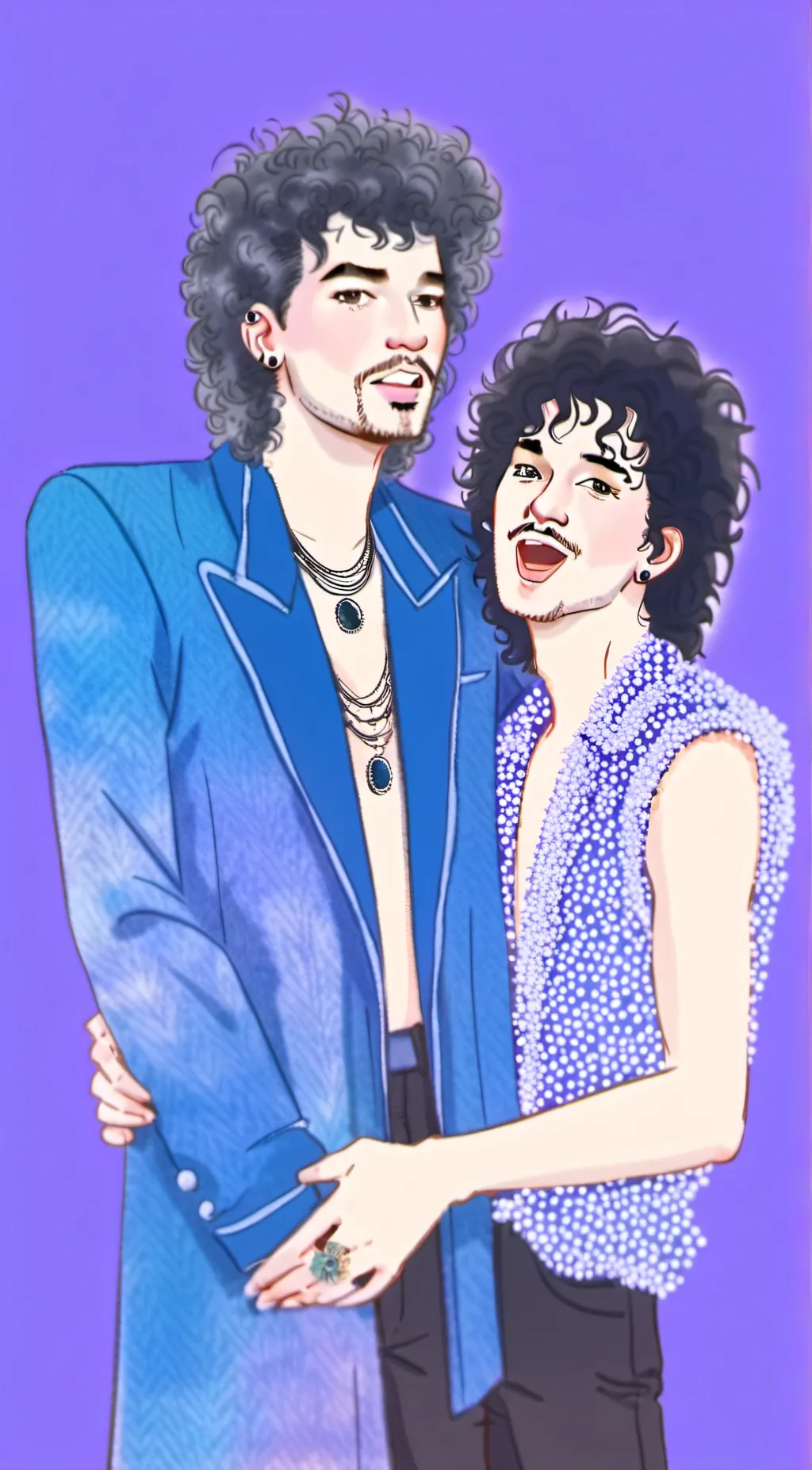 ai character: Adam and Brian  background