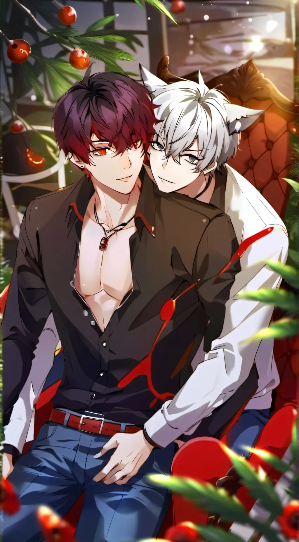 ai character: Max and xavier  background