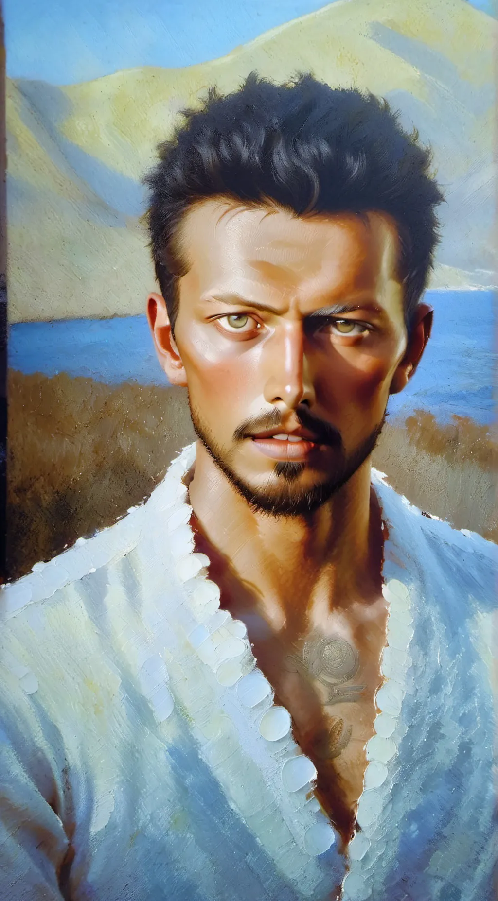 ai character: lucas  background