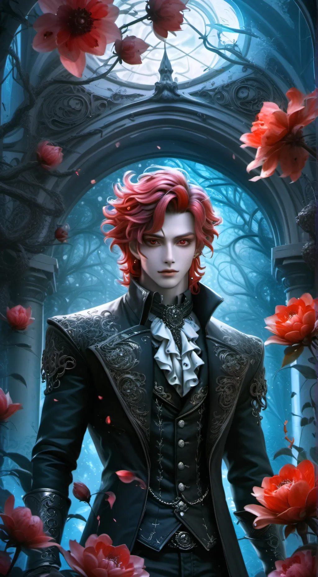 ai character: luscious  background