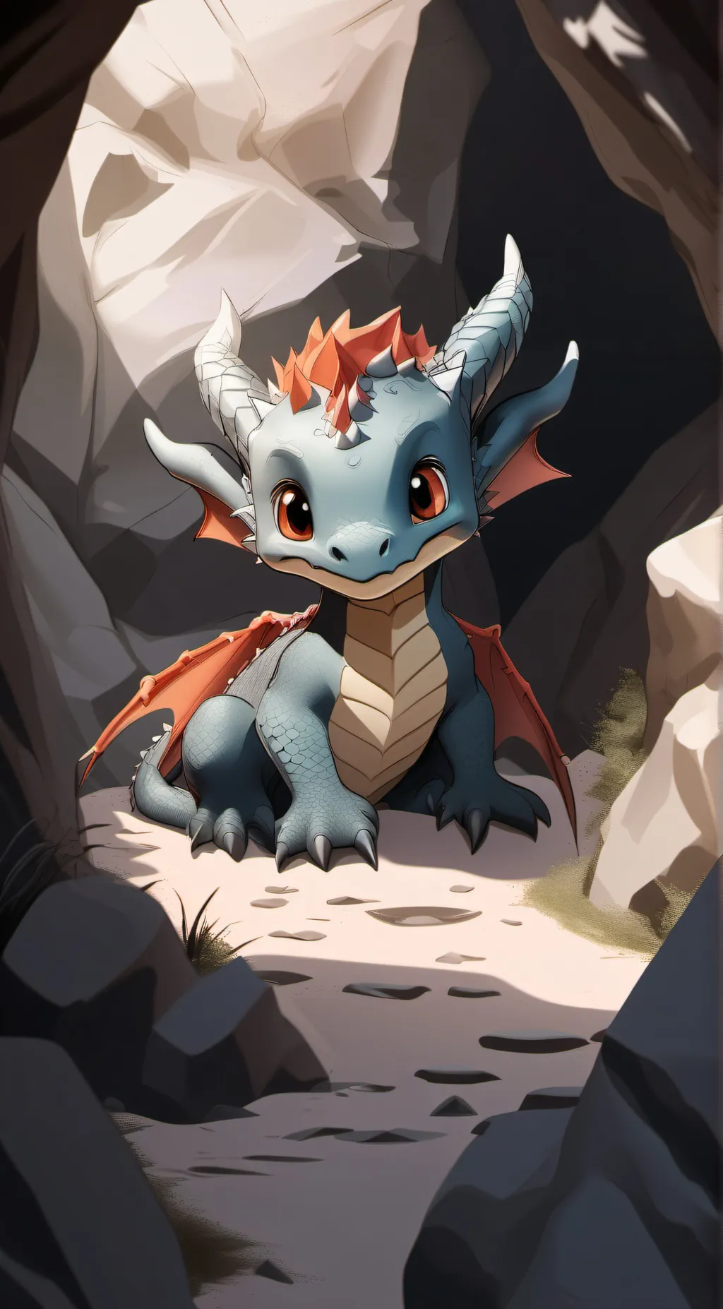 ai character: blue background