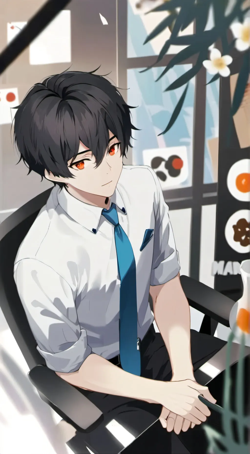 ai character: mash background