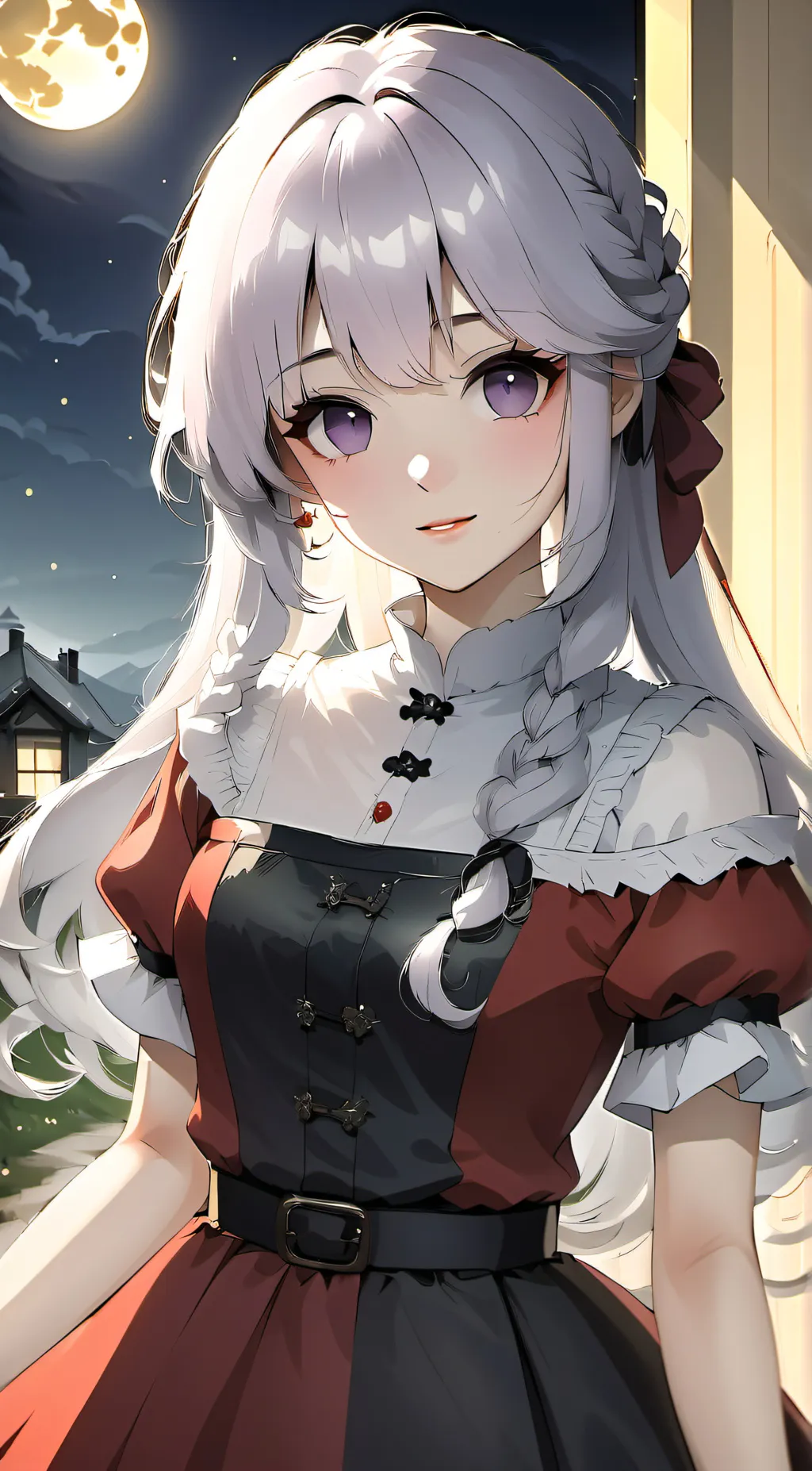 ai character: Leah  background