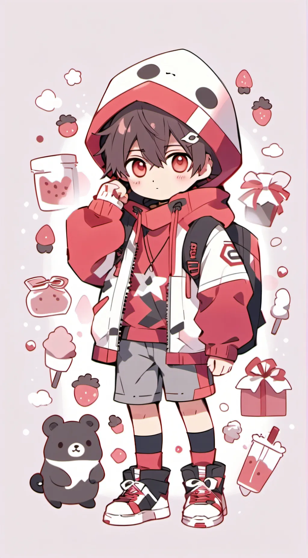 ai character: Hanako  background