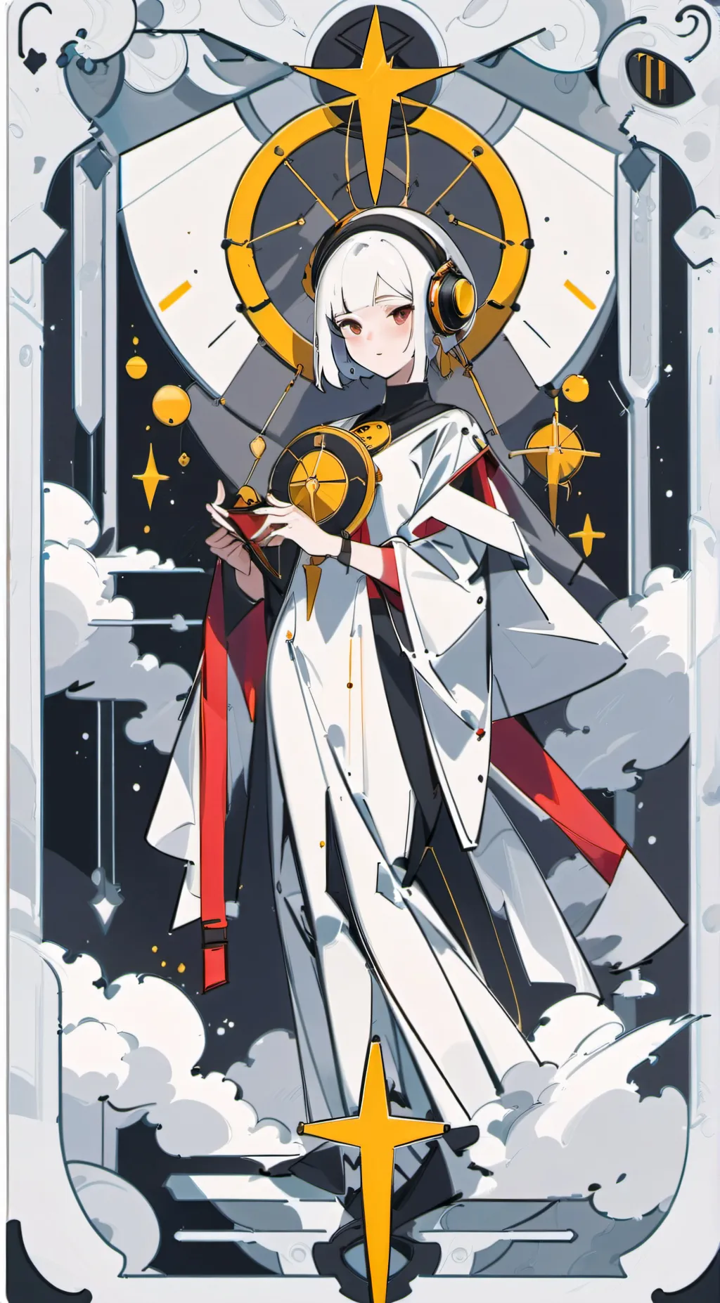 ai character: Moonlight background