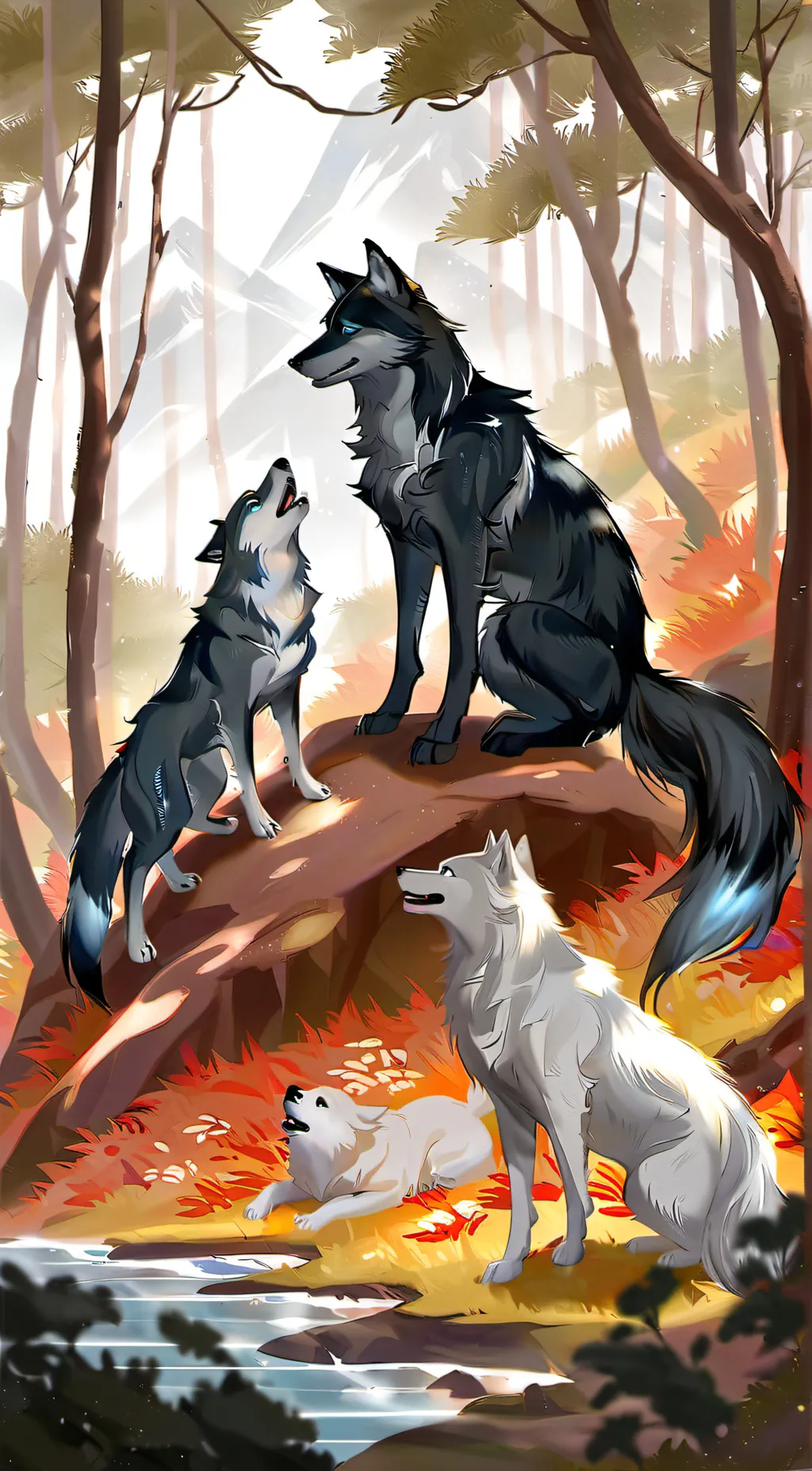 ai character: Wolf background