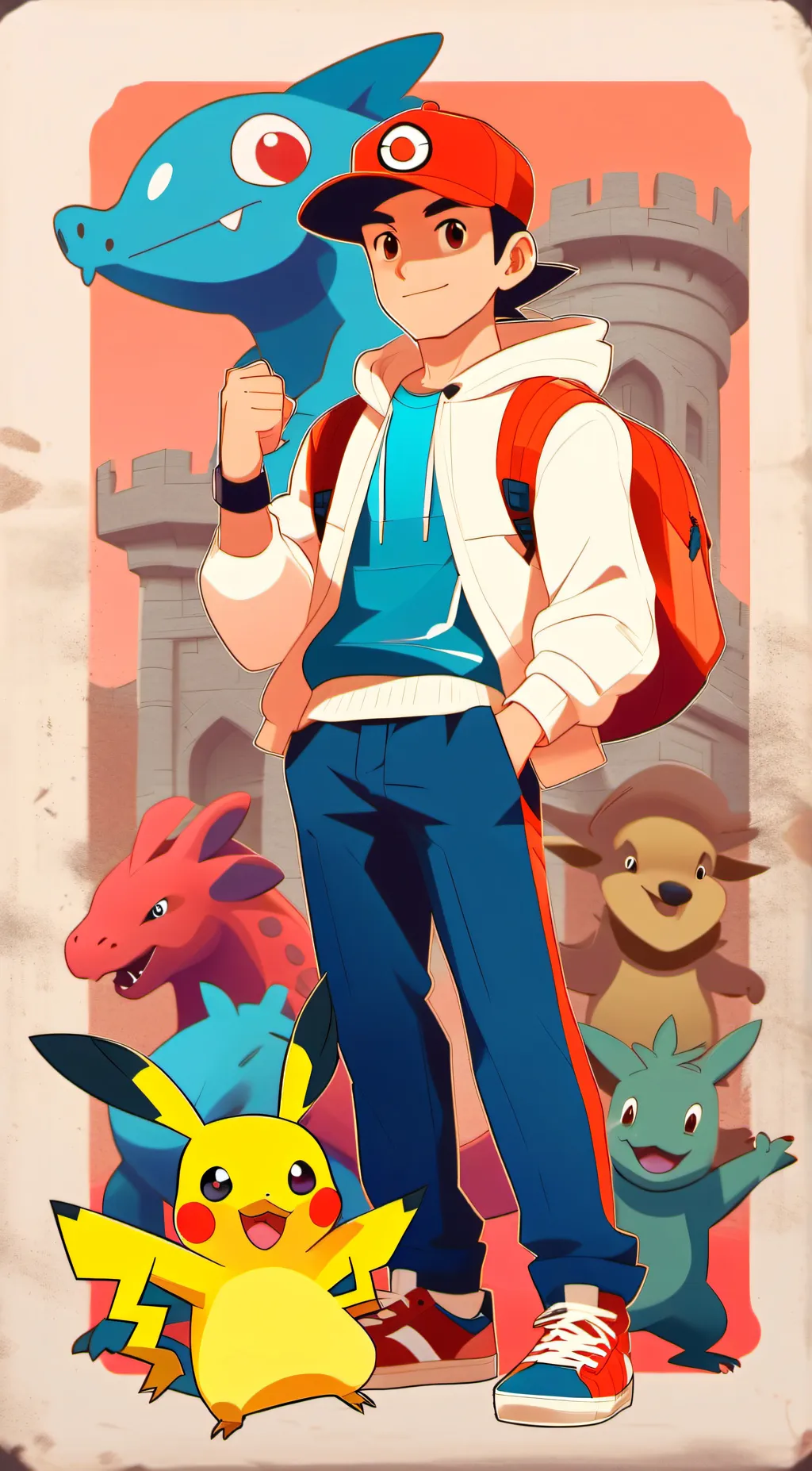 ai character: Pokemon background