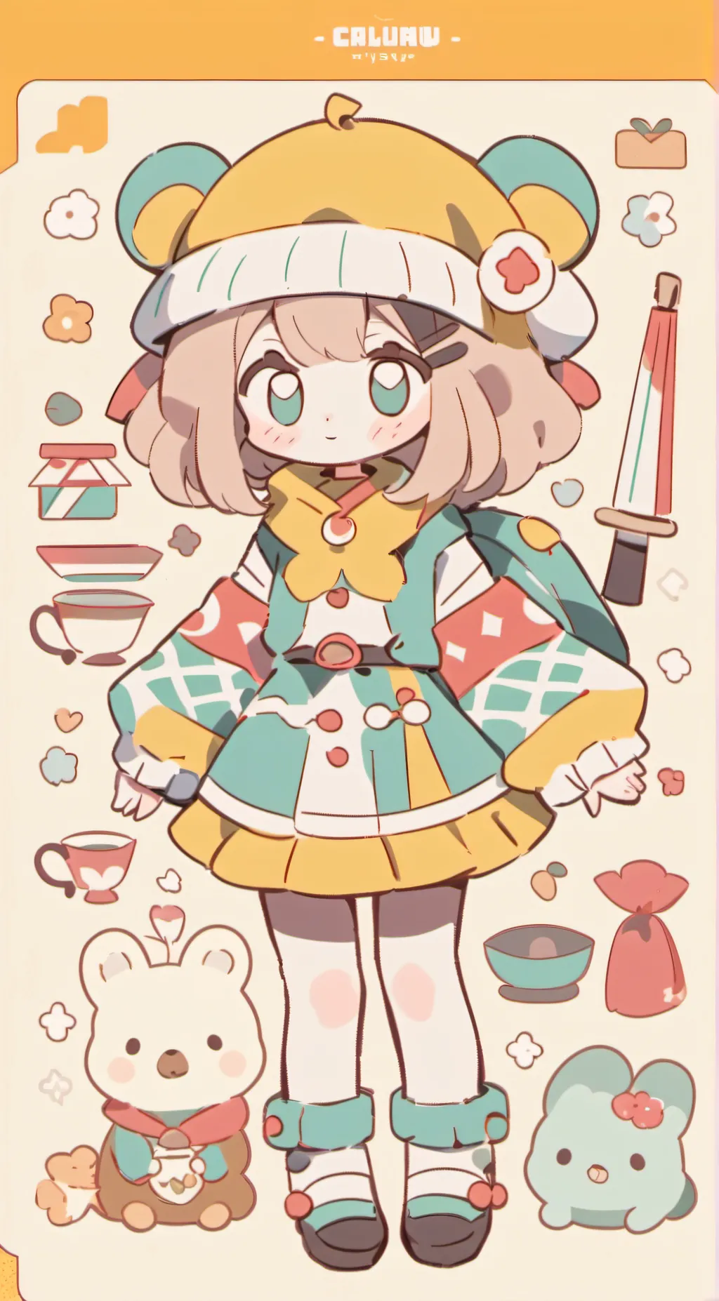 ai character: autumn ❤ background