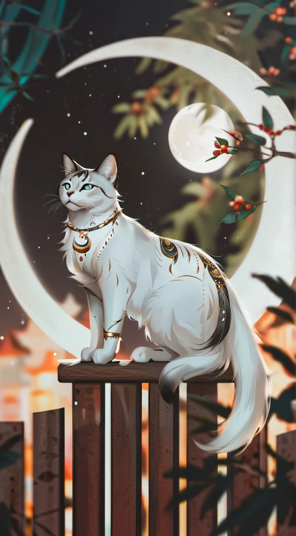 ai character: Luna background