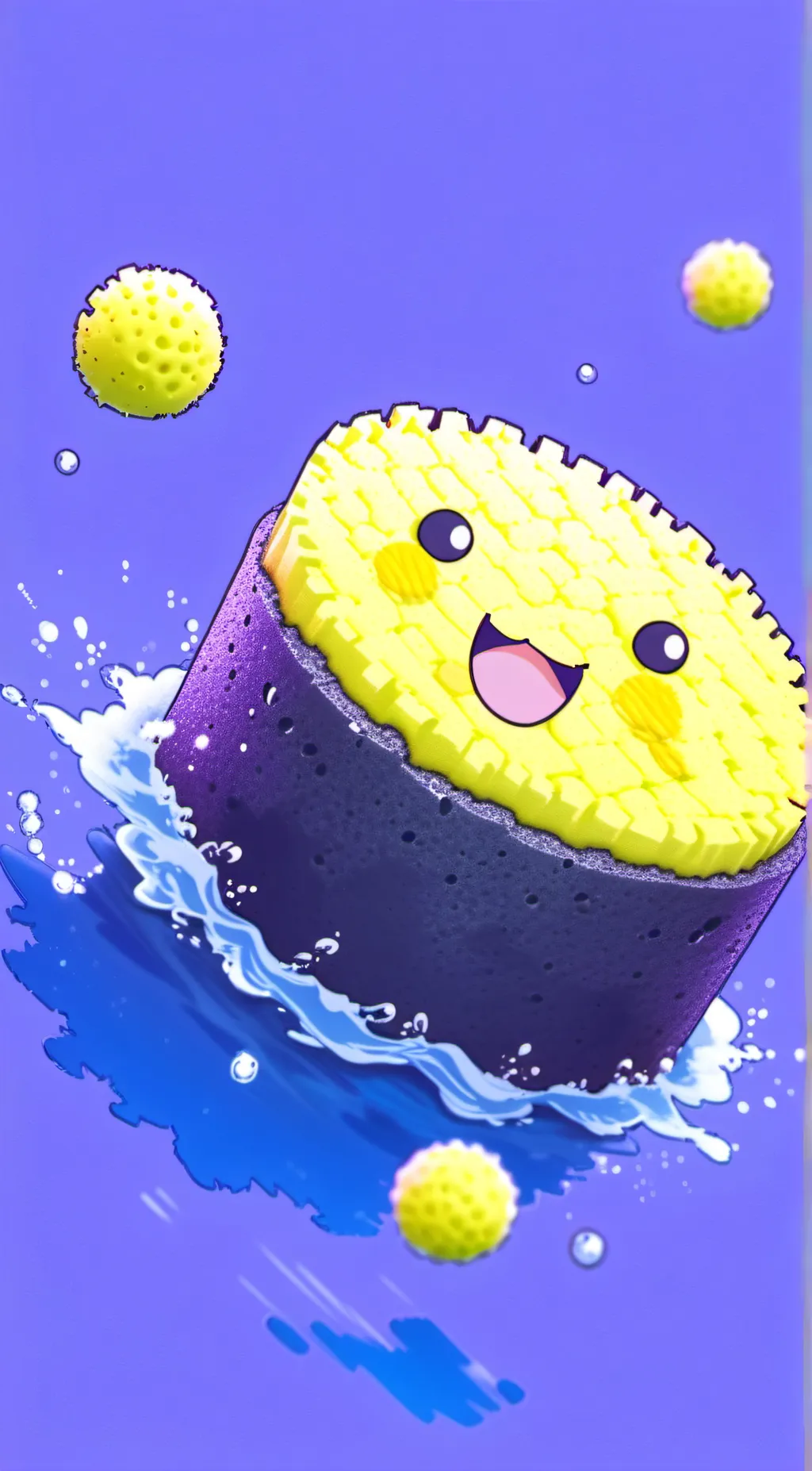 ai character: Spongy background