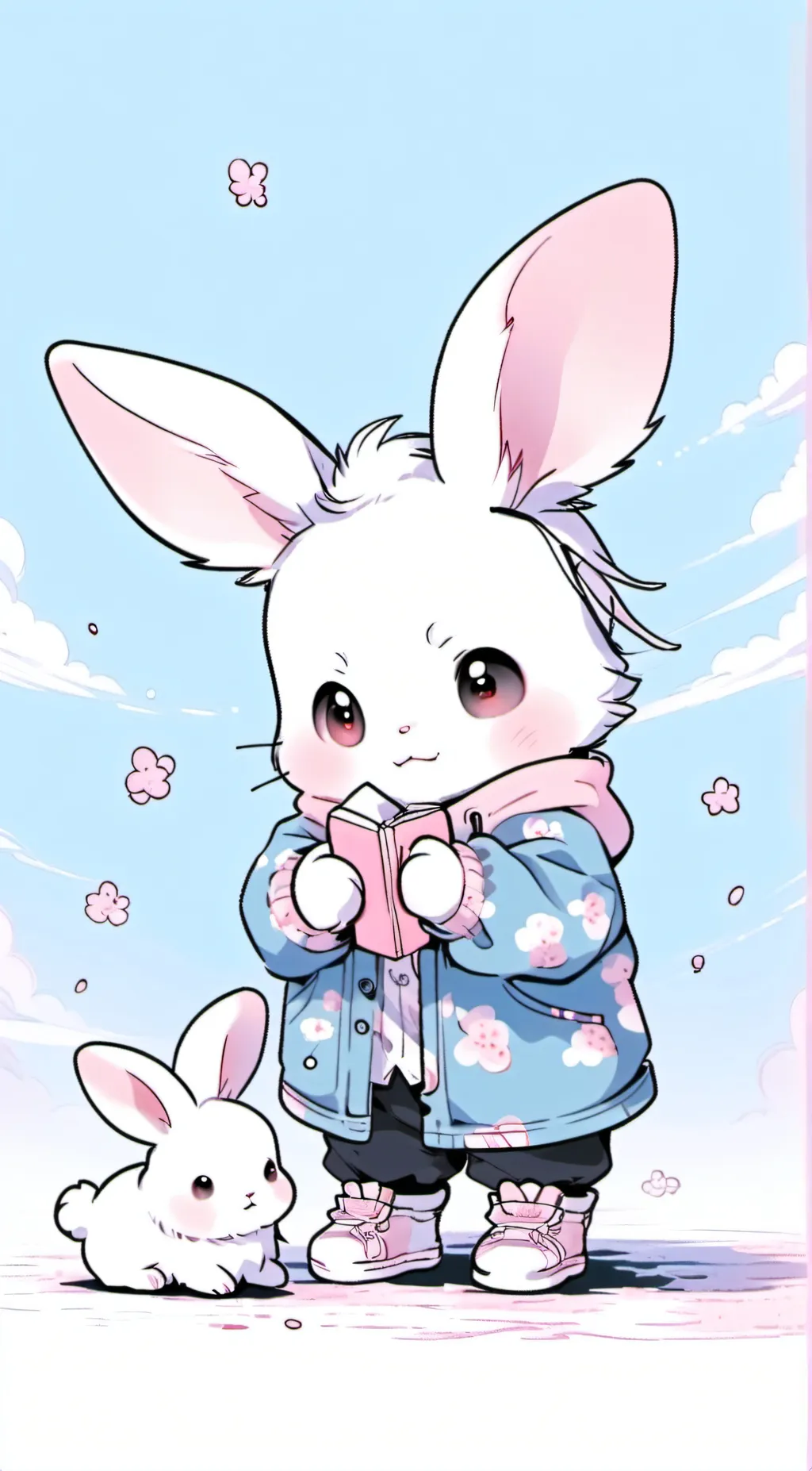 ai character: hazel rose(Bunny) background