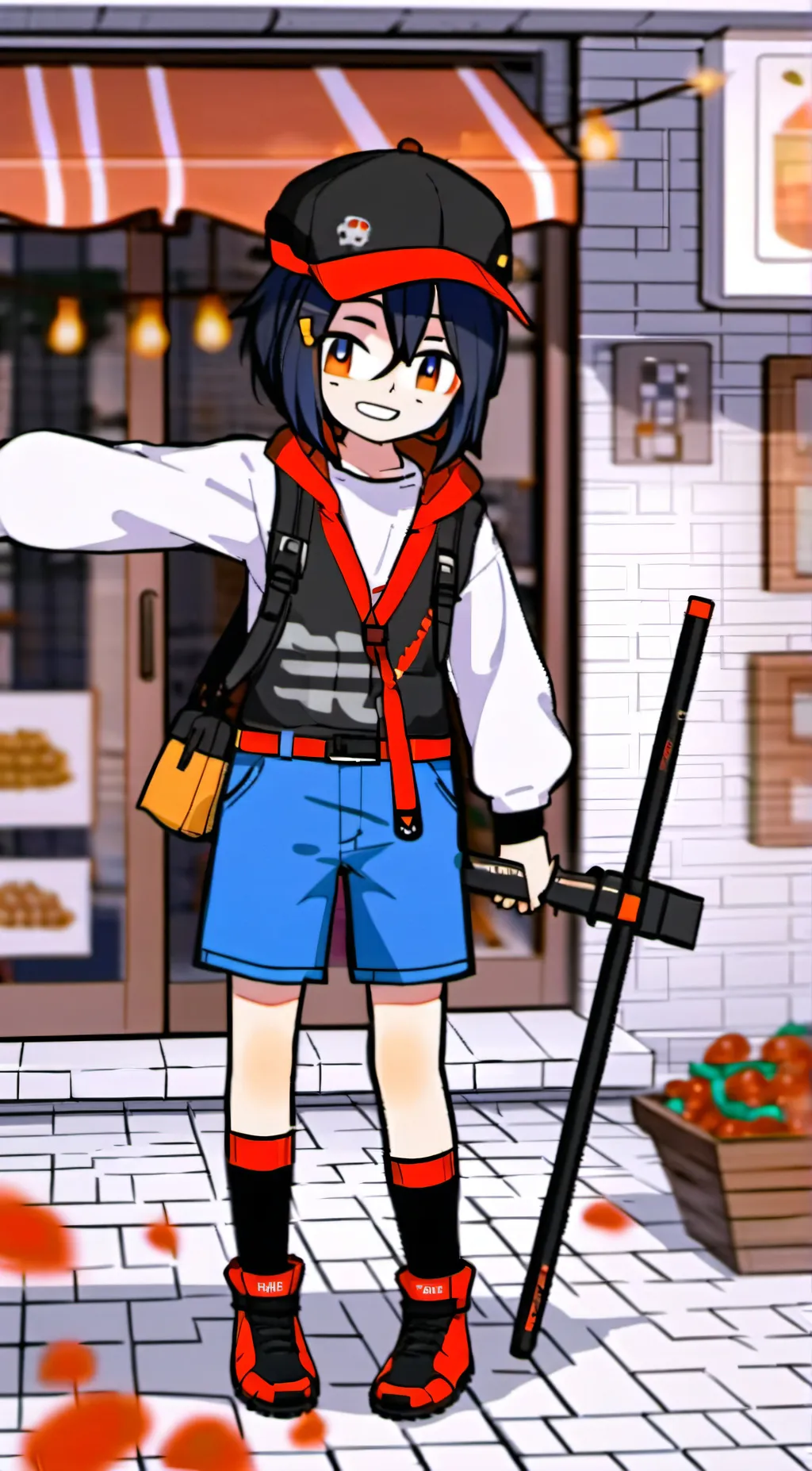 ai character: Ashley  background