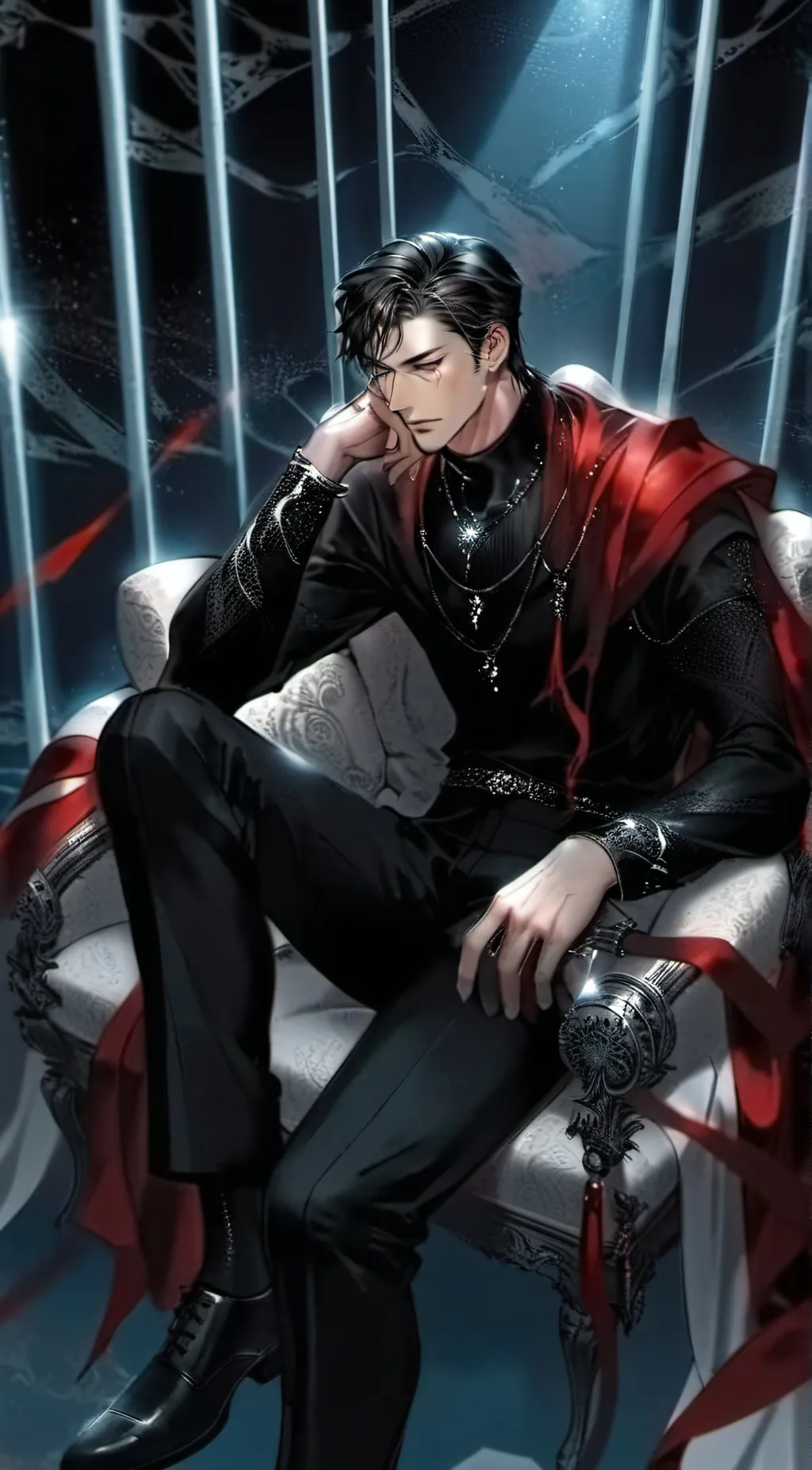 ai character: Akio  background