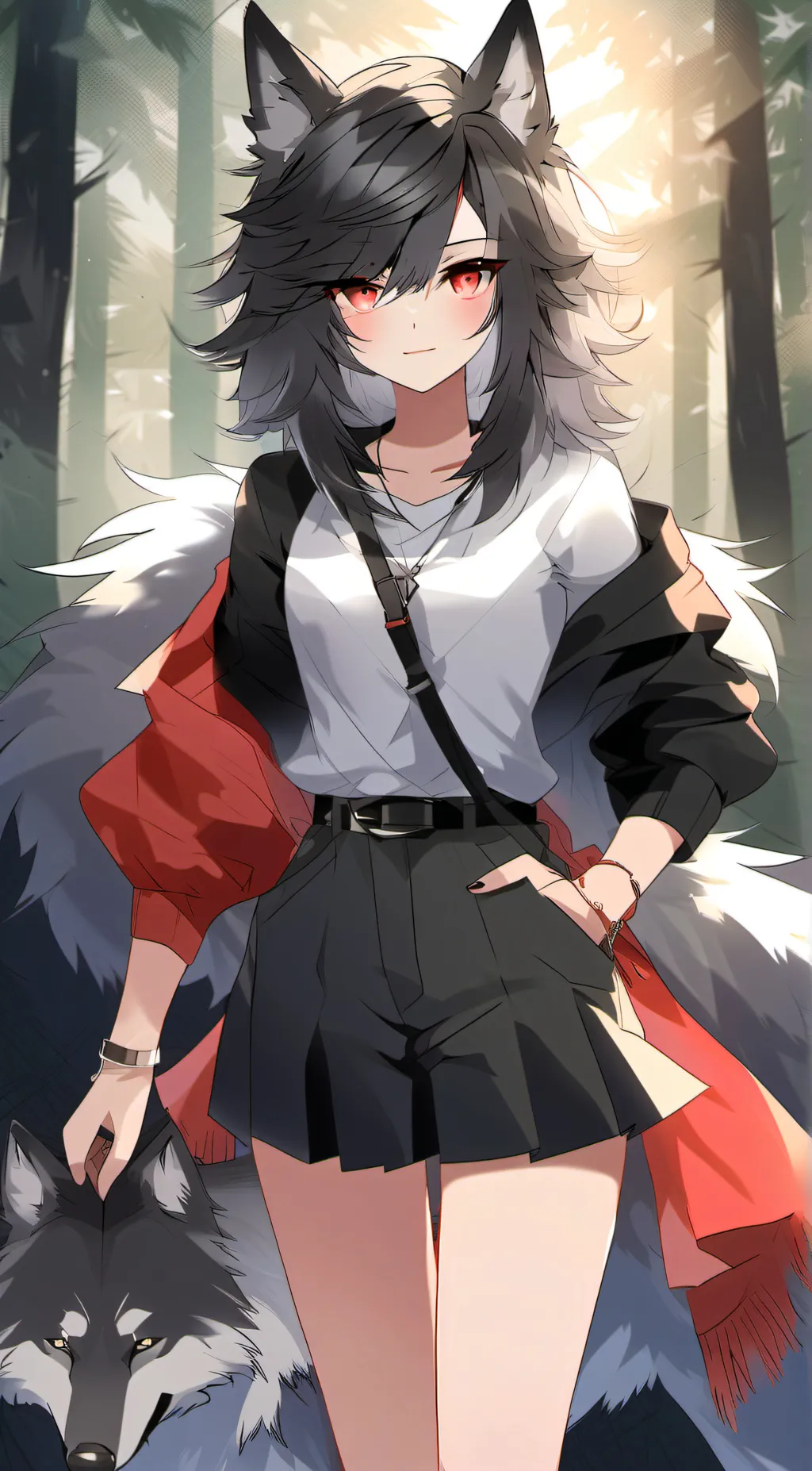 ai character: ~rosary~🌸 background