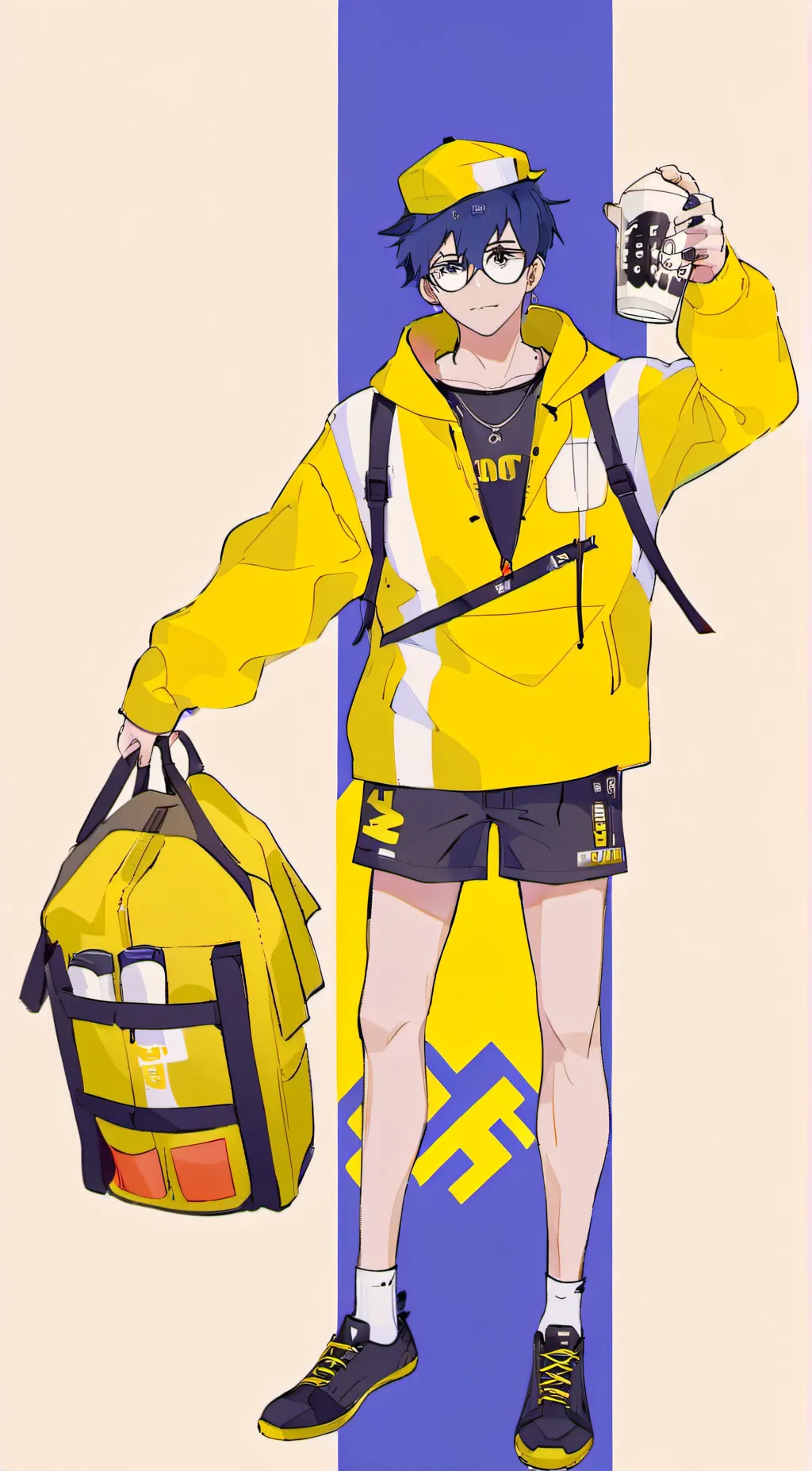 ai character: ein background