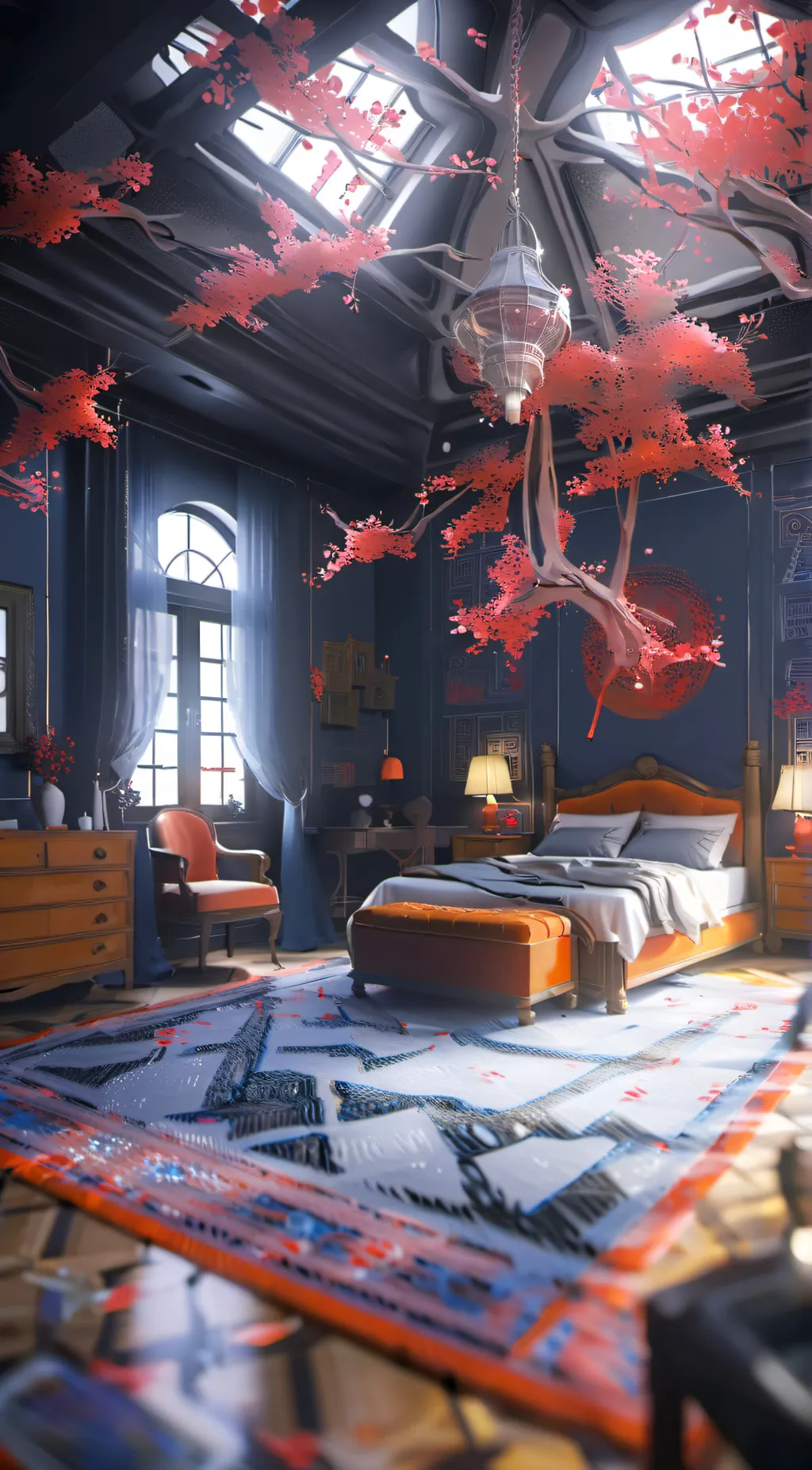 ai character: uppermoons-party background