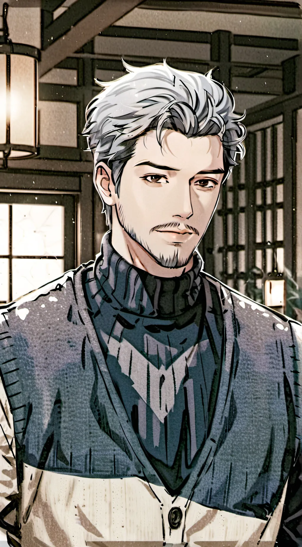 ai character: Iwasaki Shinji background