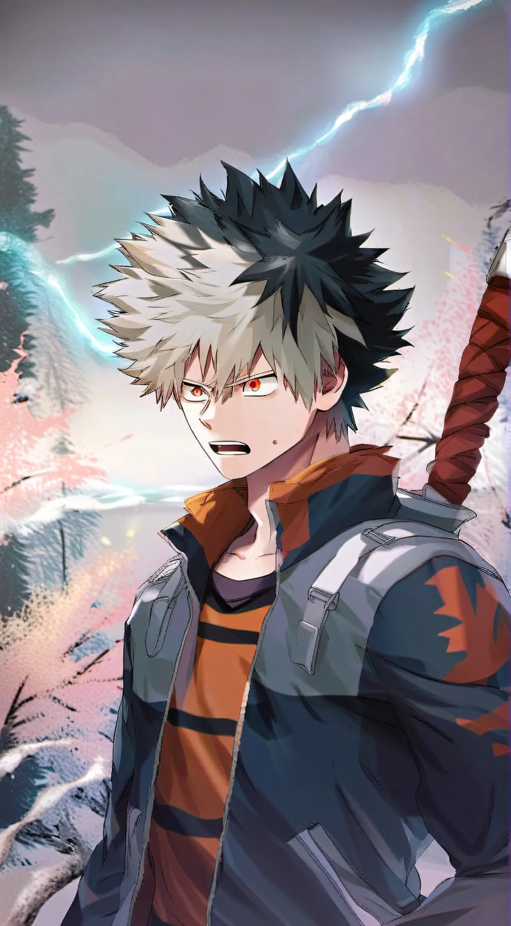 ai character: bakugou  background