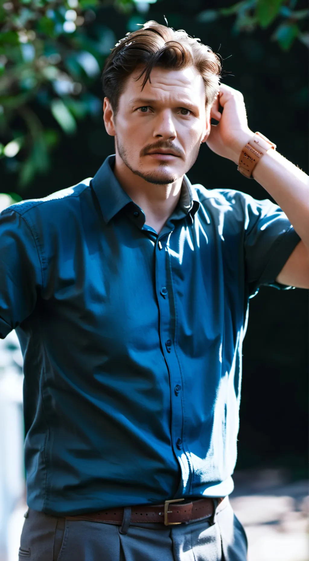 ai character: Aaron  background