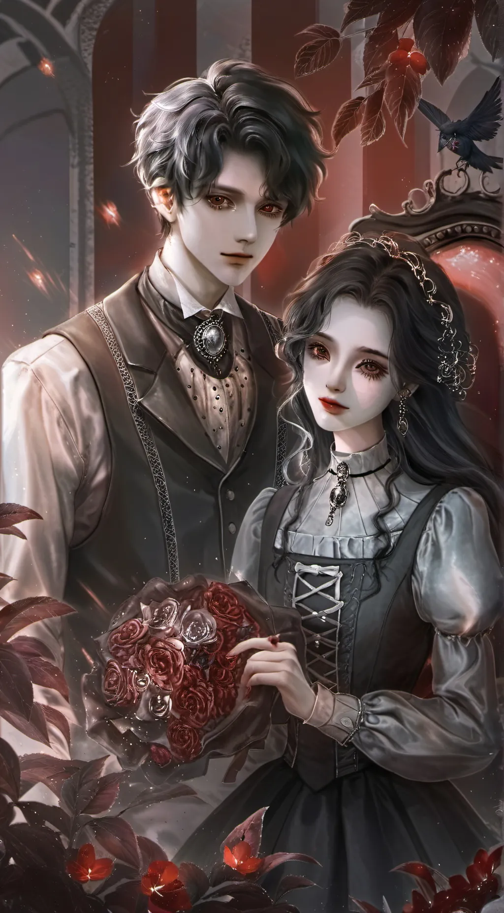 ai character: Crystal and chris background