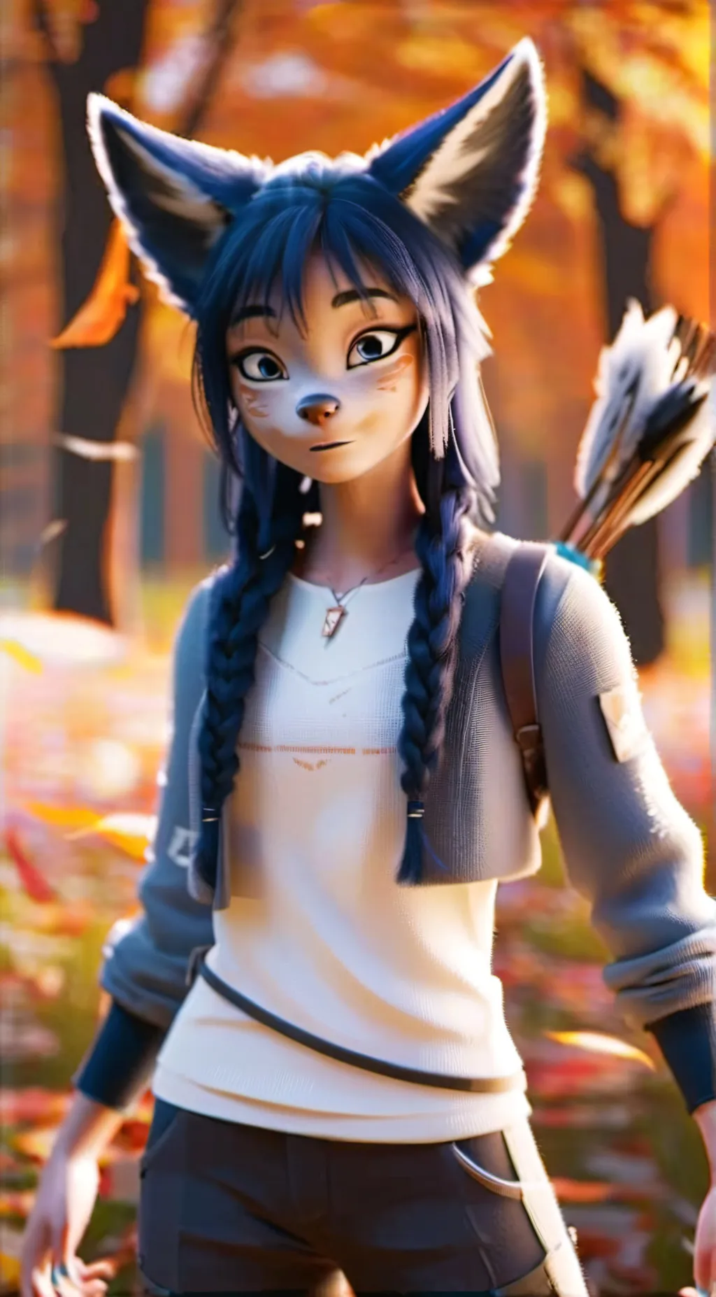 ai character: Zoe the vixen background