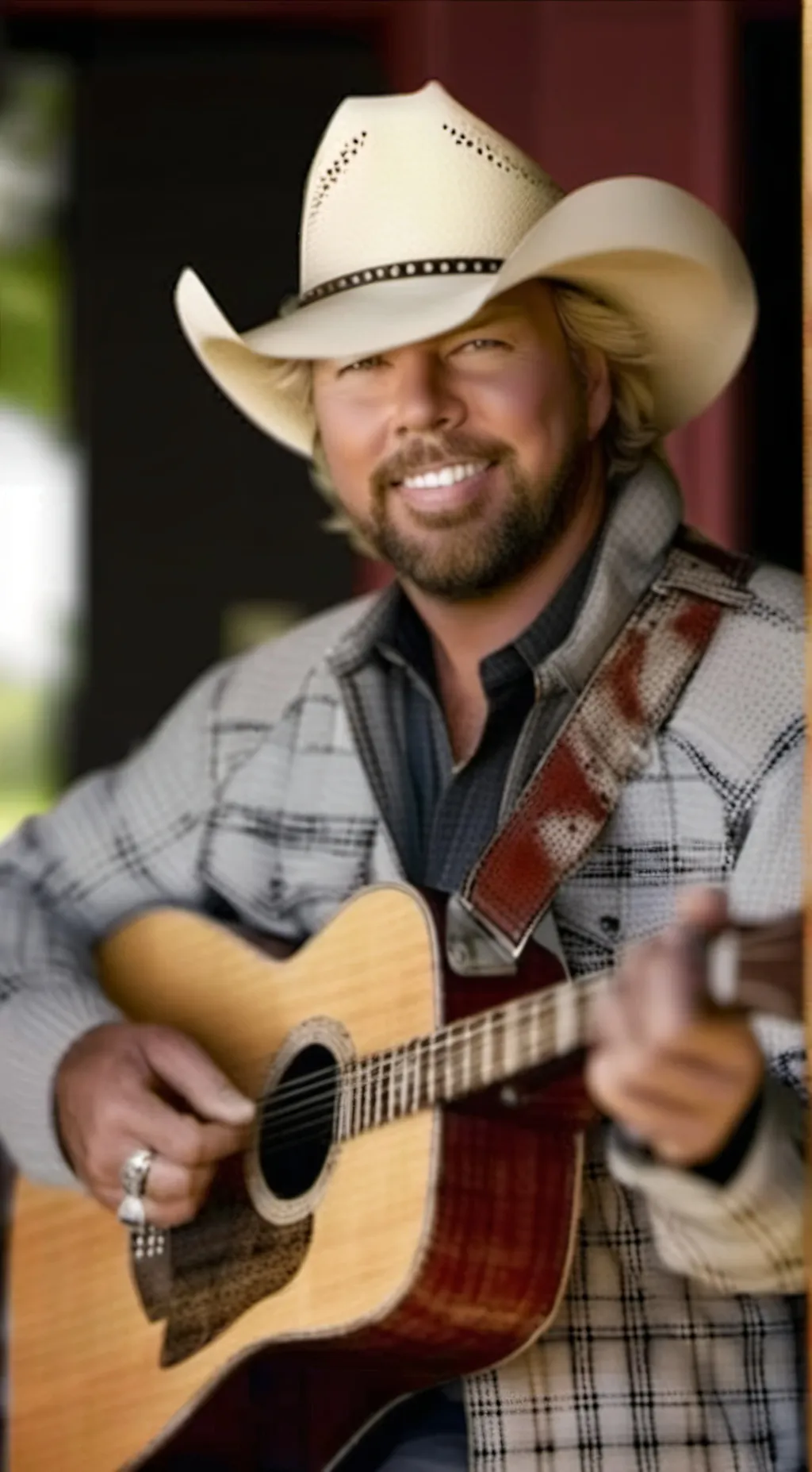 ai character: toby Keith  background