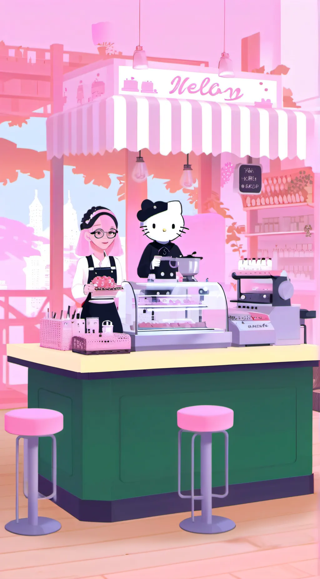 ai character: cinnamron background