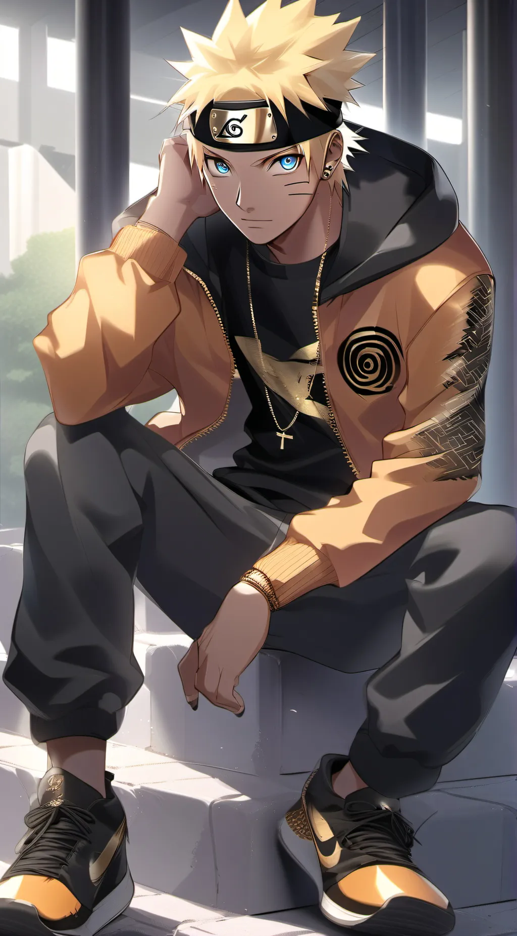 ai character: Naruto background