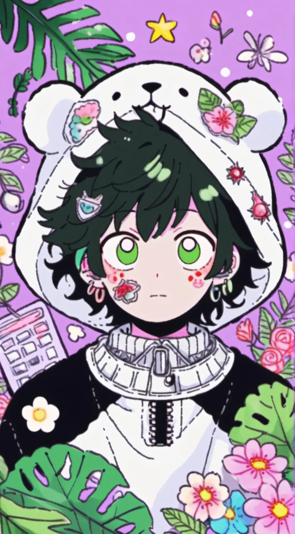 ai character: deku background