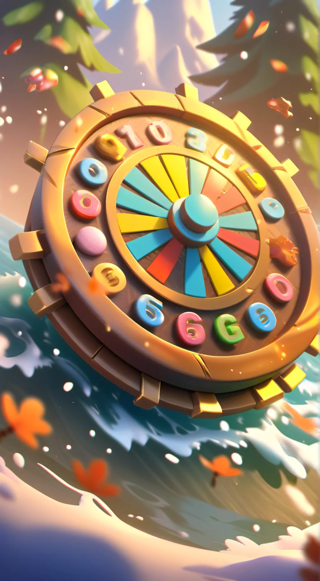 ai character: Wheel of fortune  background