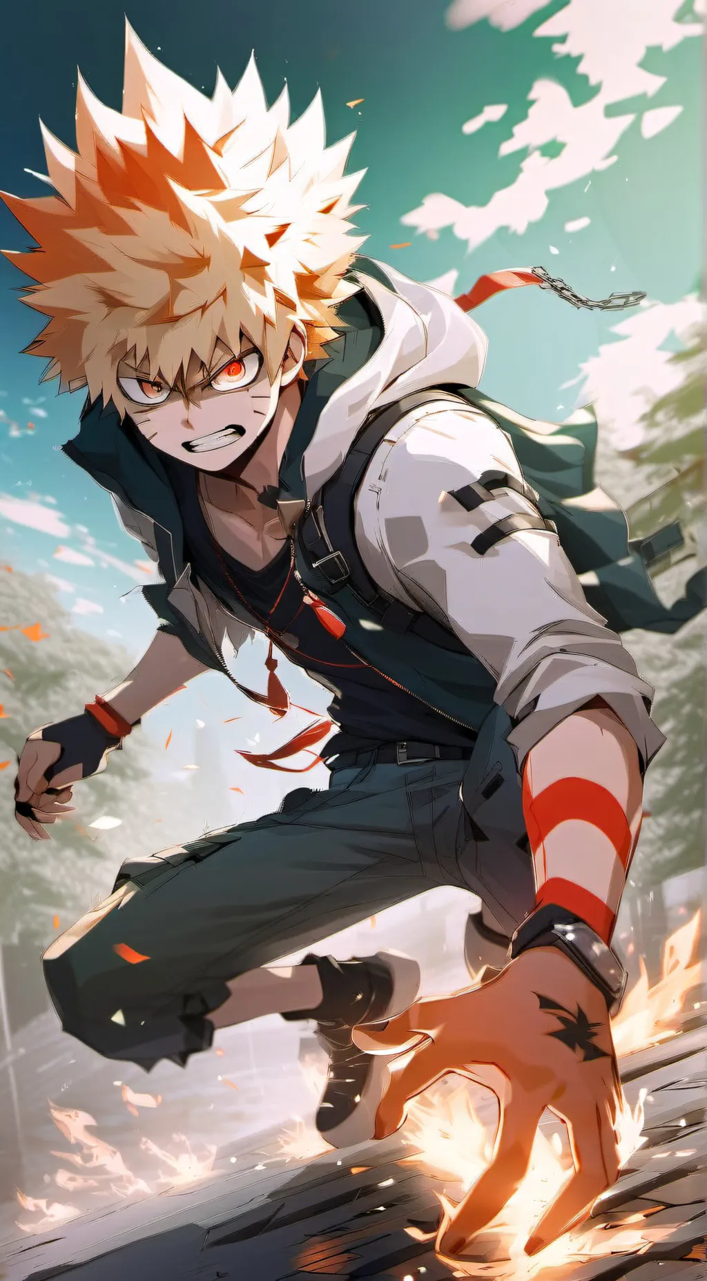 ai character: Yandere bakugo background