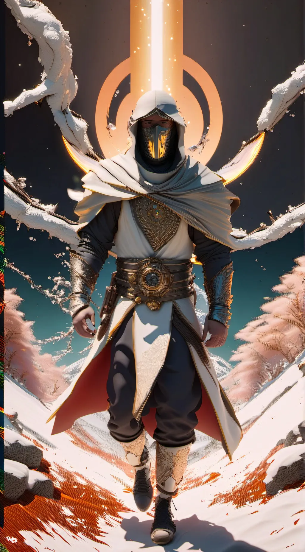 ai character: Robot man 1 background