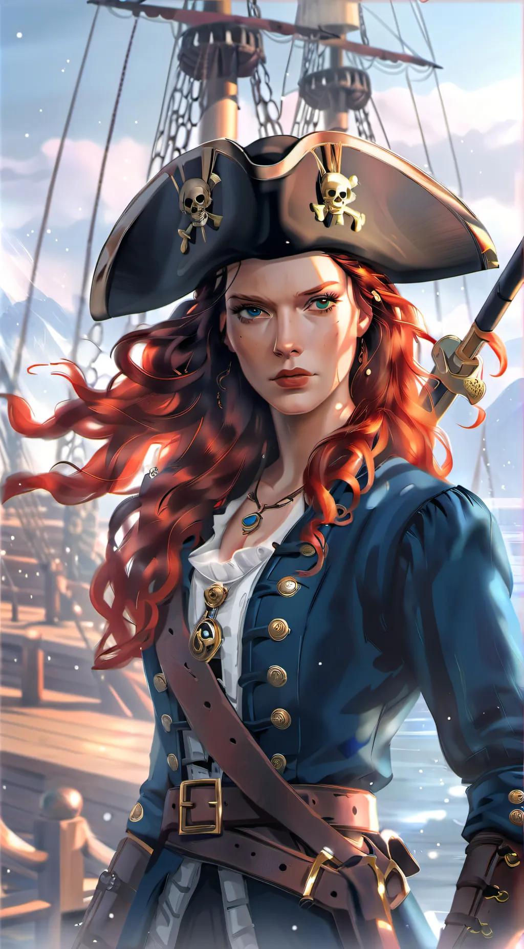 ai character: Anne Bonny. background