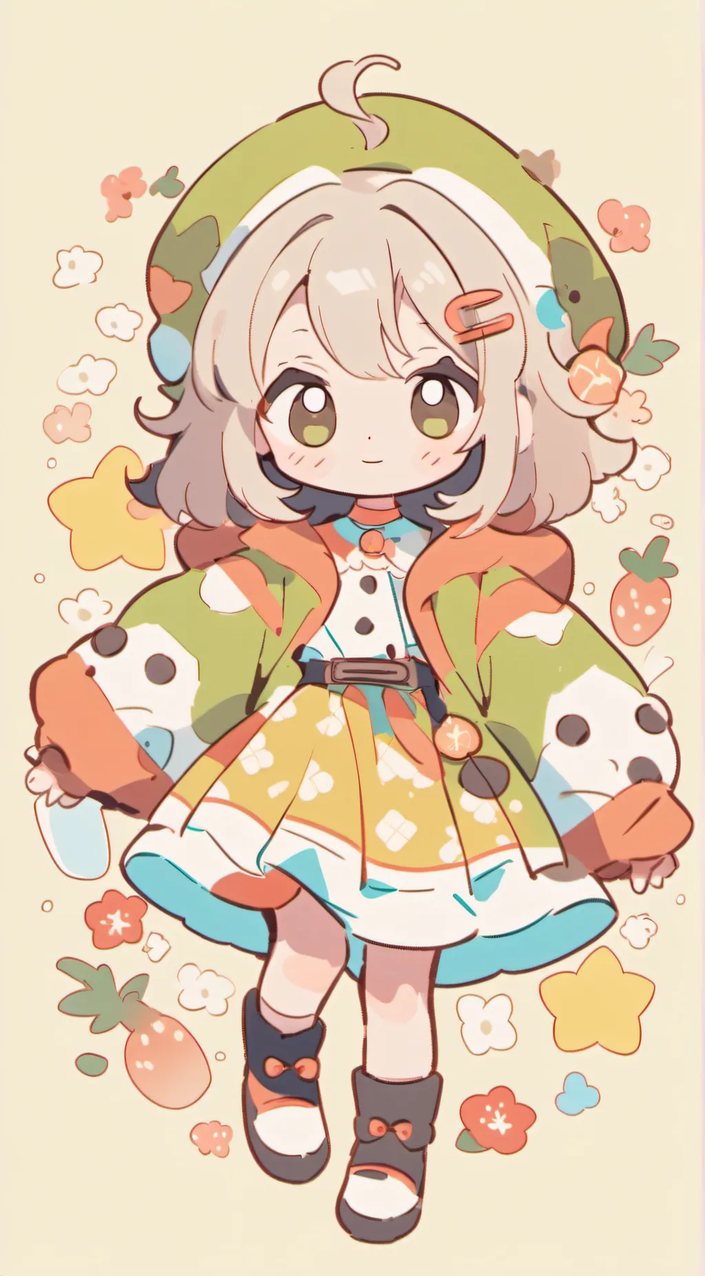 ai character: Lily Noah bagel background