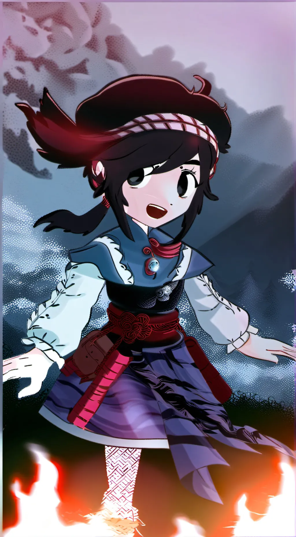 ai character: 🪩💿IDK background