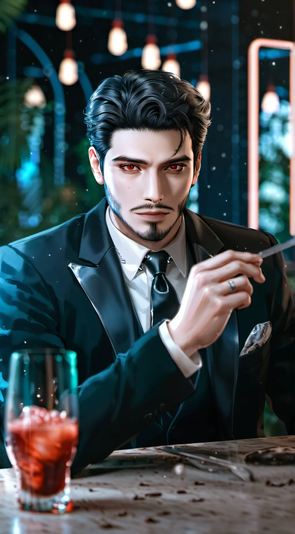 ai character: Damien(dad) background