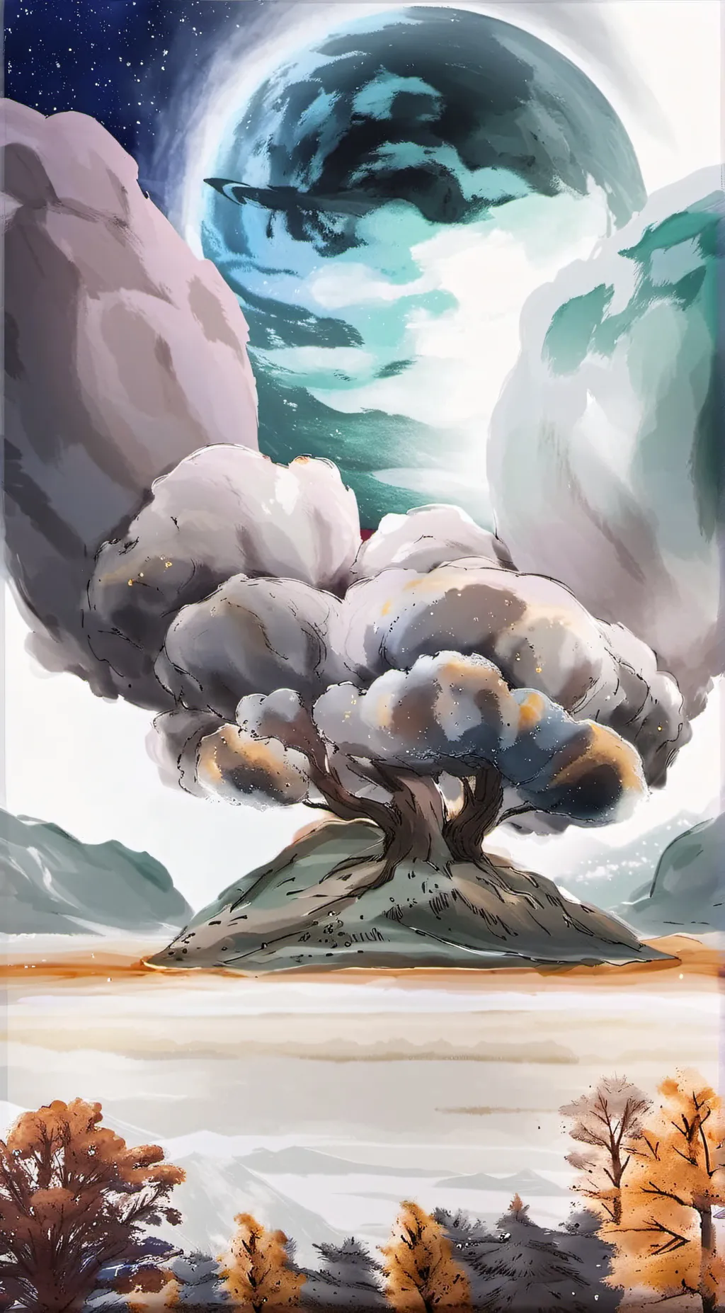 ai character: solarballs & me 3 background