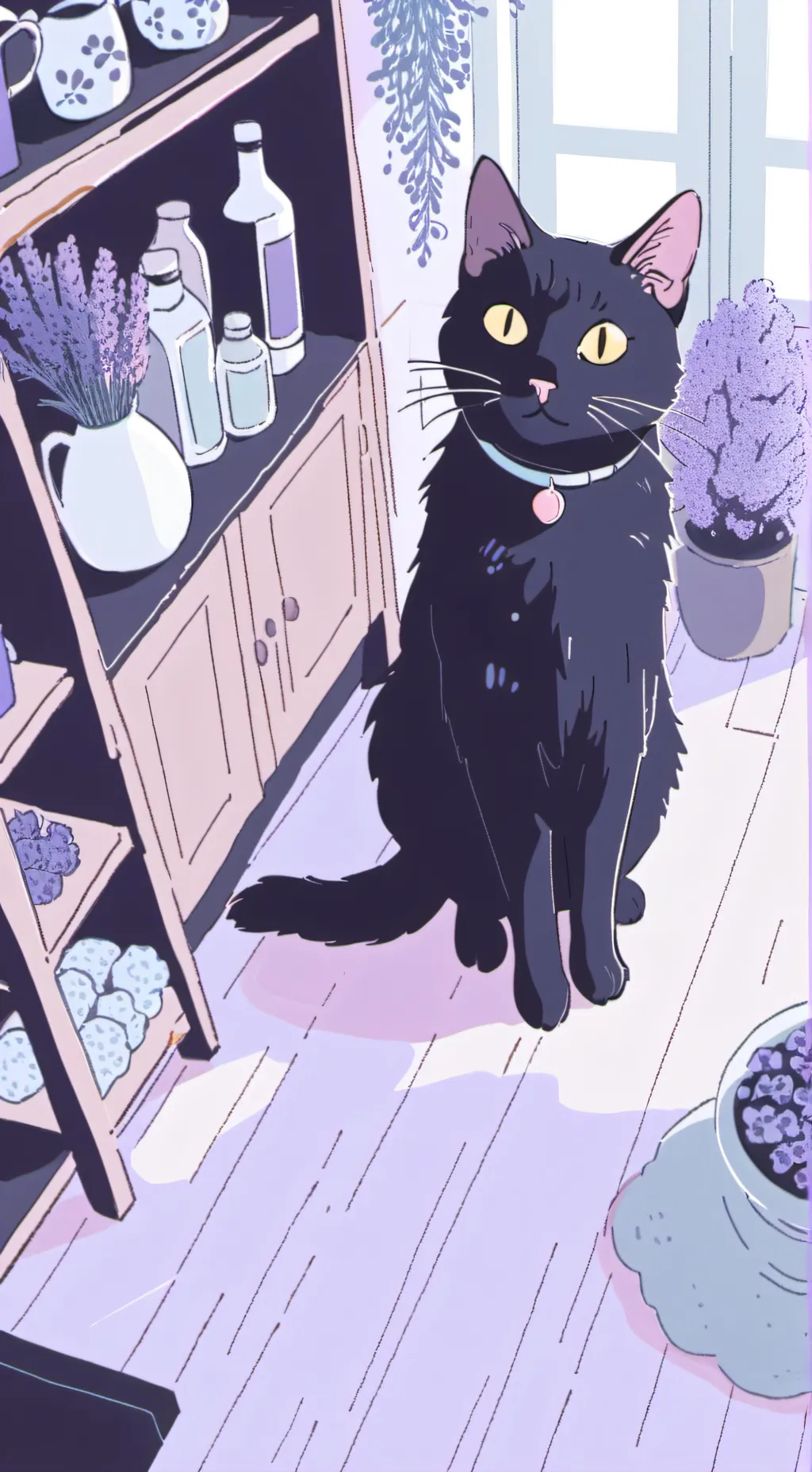 ai character: rain background