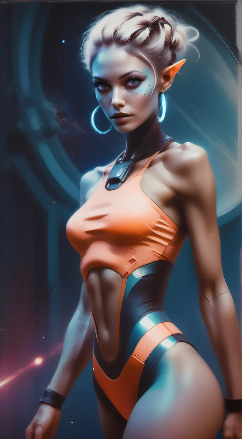 ai character: Andromeda  background