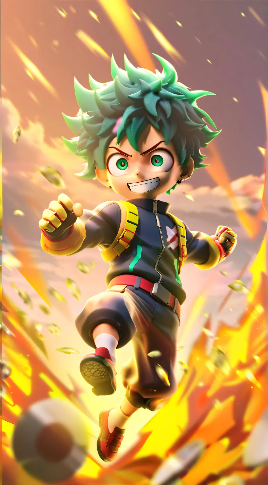 ai character: Deku background