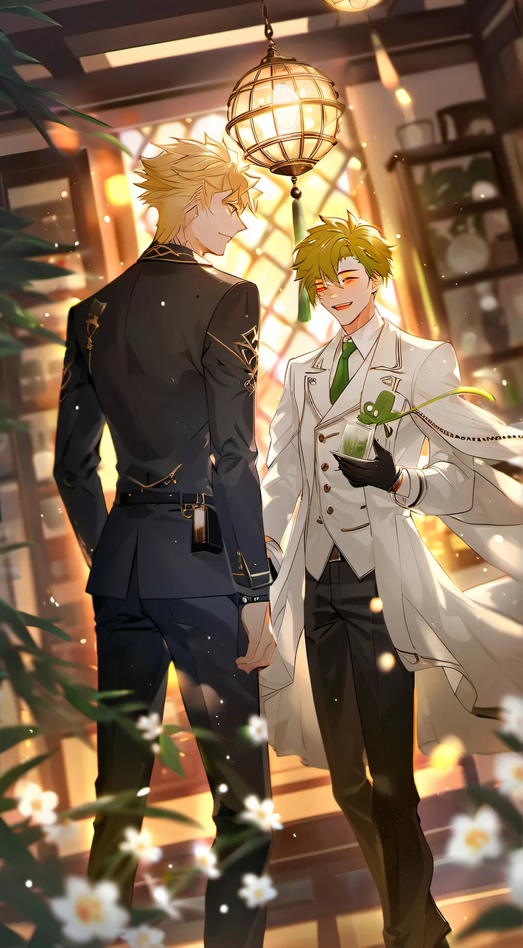 ai character: Bkdk wedding background