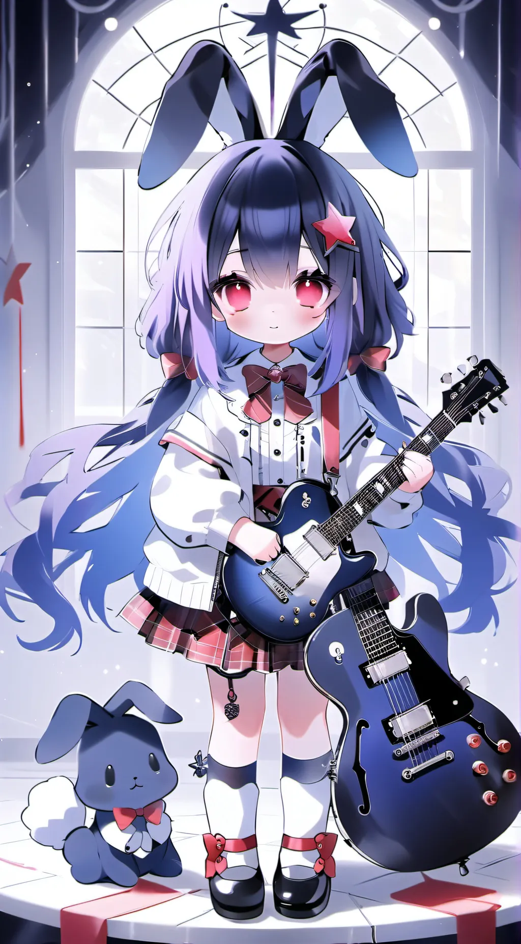 ai character: Girl Bonnie  background