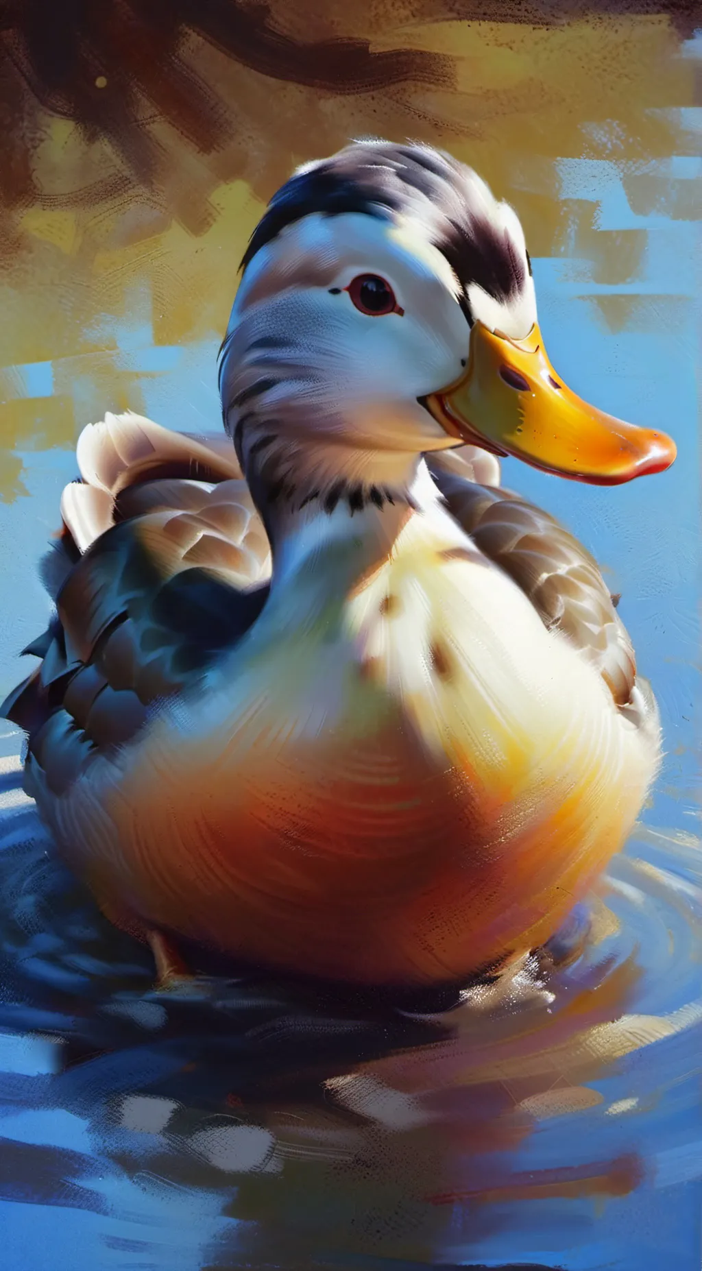 ai character: duckyY background